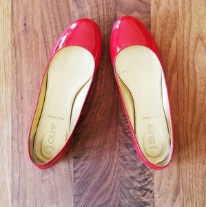 J. Crew Salina patent leather ballet flats!